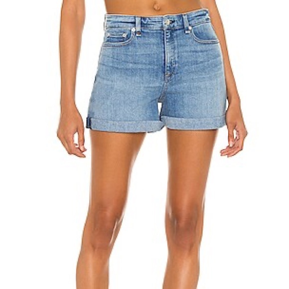 Rag & Bone Nina High Rise Shorts in Harper - Picture 3 of 9